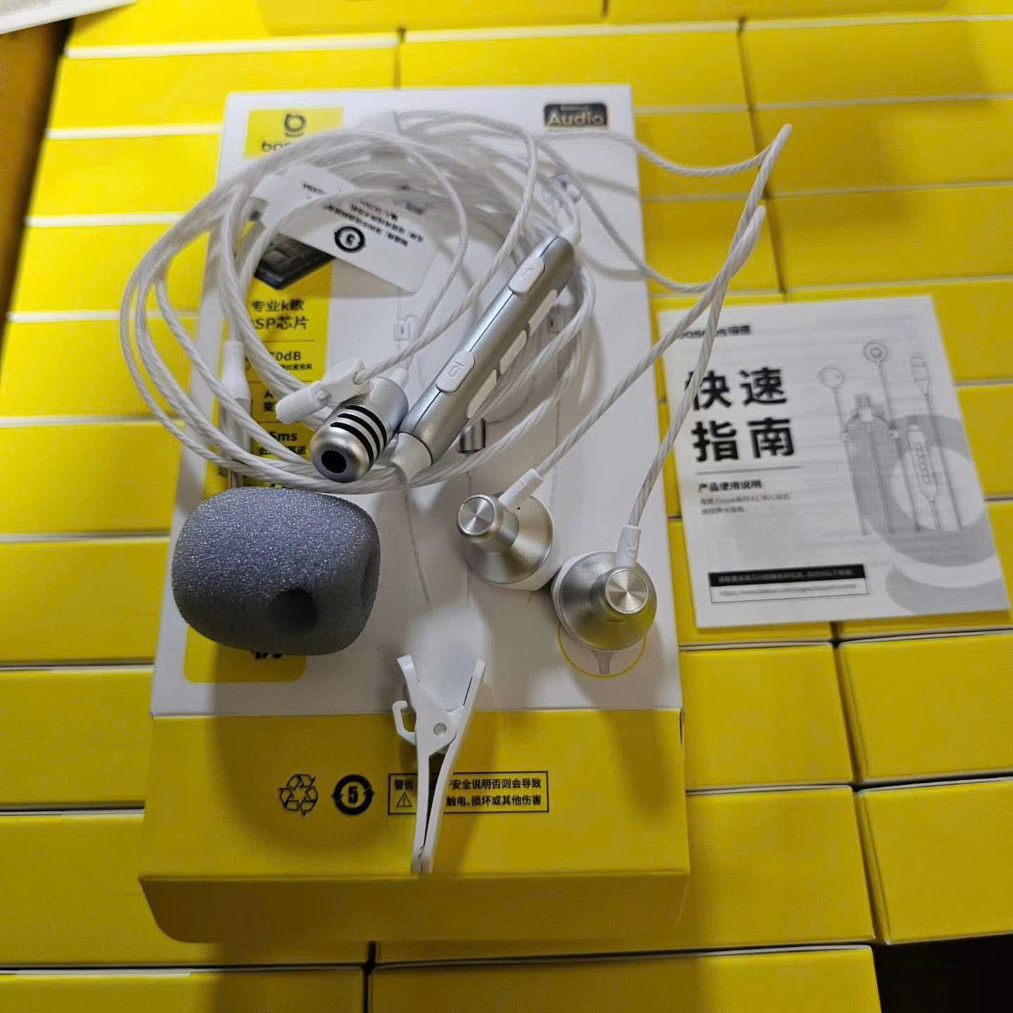 Tai Nghe Dây Type C BASEUS ANCOK - K1, Dùng Được lp 17, Mic Thu Âm Chuyên Nghiệp Hát Karaoke Online