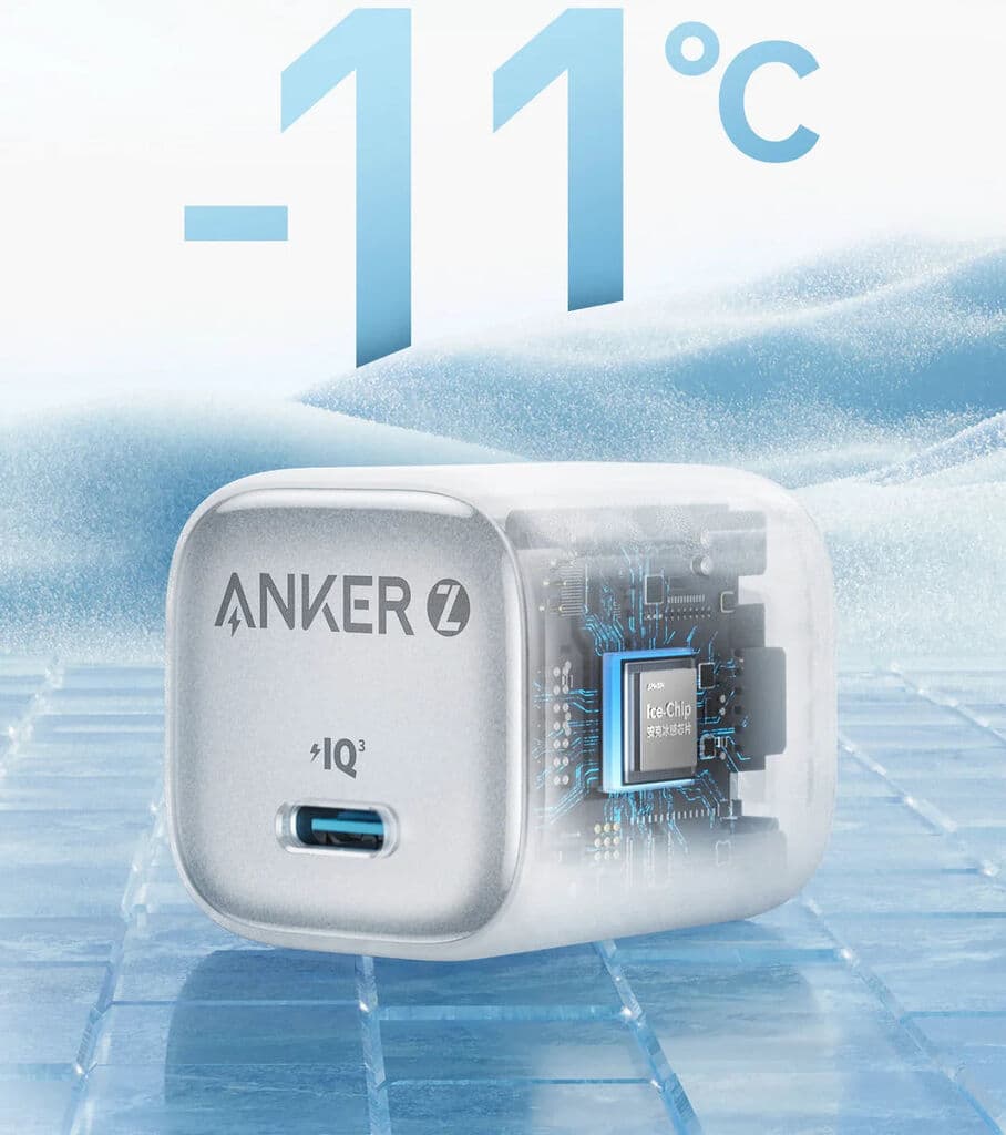 Củ Sạc GaN Anker Zolo 30W PD Sạc Nhanh Không Nóng, Chân Gập Gọn