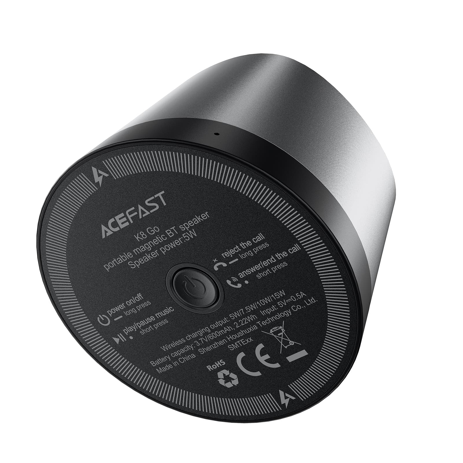 Loa Bluetooth Di Động ACEFAST K8 Go – Loa Không Dây Nhỏ Gọn, Tích Hợp Sạc Không Dây Tiện Lợi