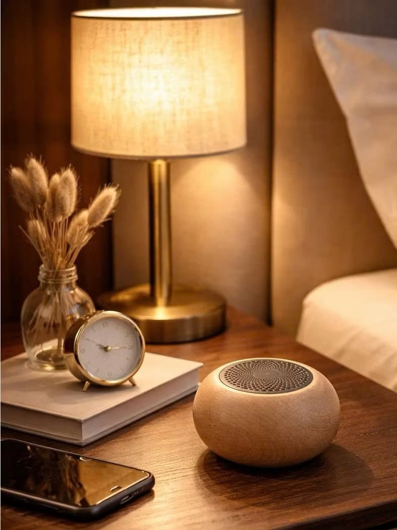 LOA BLUETOOTH MINI VỎ GỖ CAO CẤP – NHỎ GỌN
