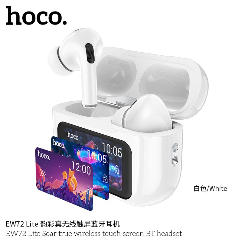 Tai Nghe Bluetooth Hoco EW72 Lite Soar ANC Bluetooth 5.4 Màn Hình Cảm Ứng LED