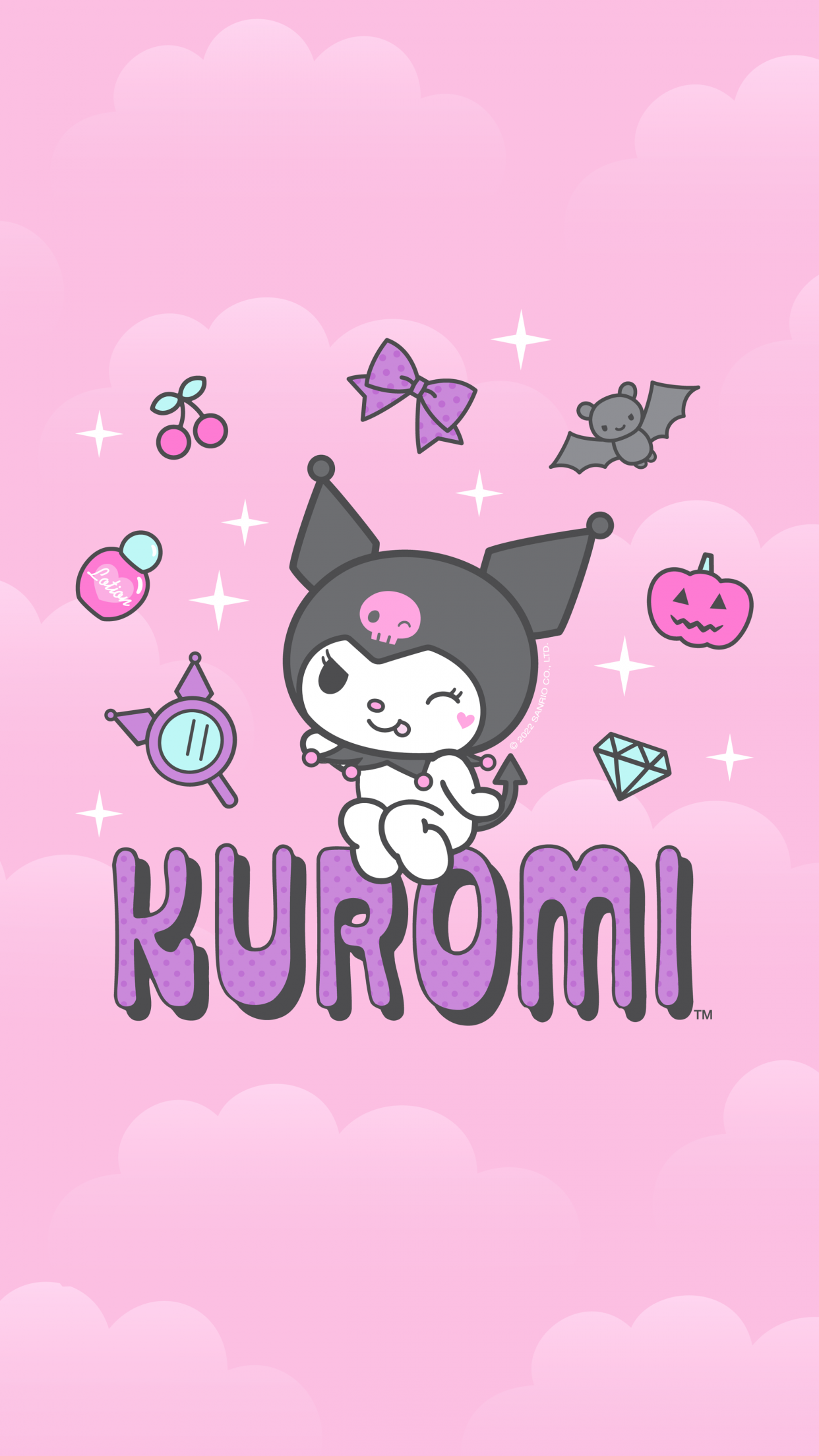 Kuromi Wallpaper 4K, Cartoon, Hello Kitty