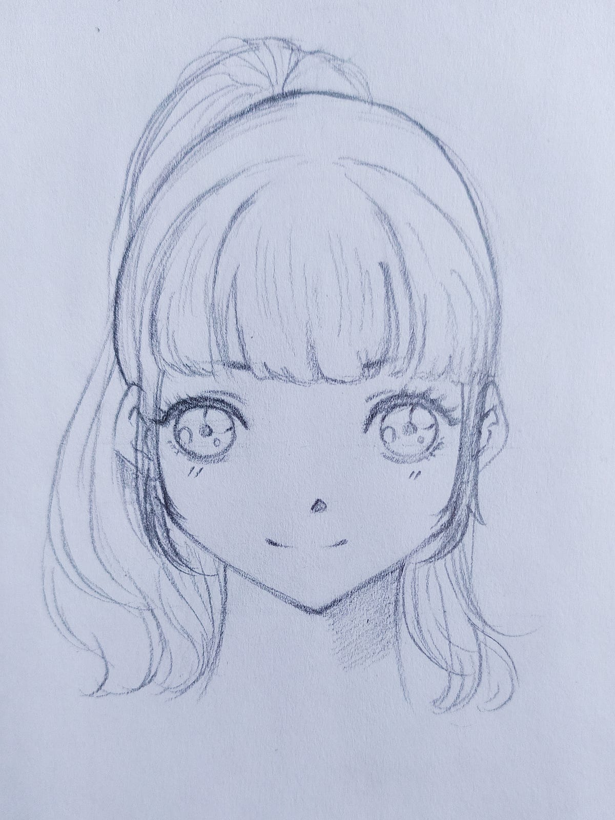 HOW TO DRAW A CUTE ANIME GIRL FACE (Part-1) | by Alisha | Medium