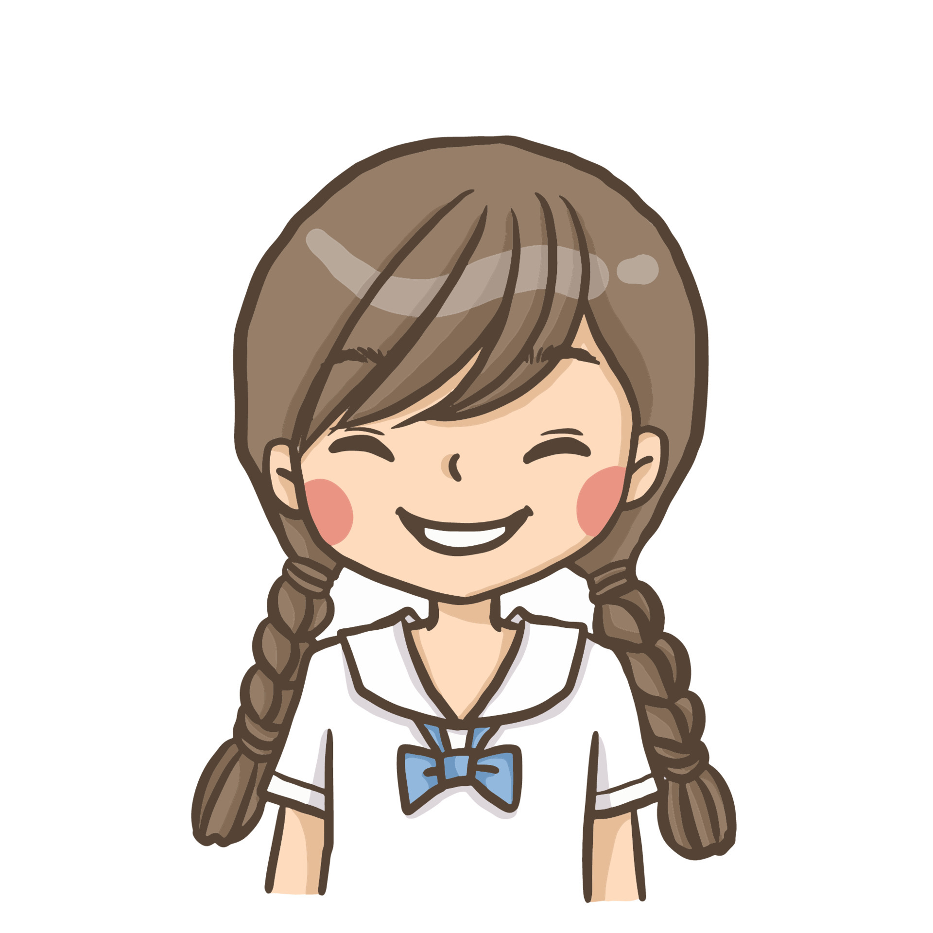 Doodle avatar girl cartoon character cute 4439685 Vector Art ...