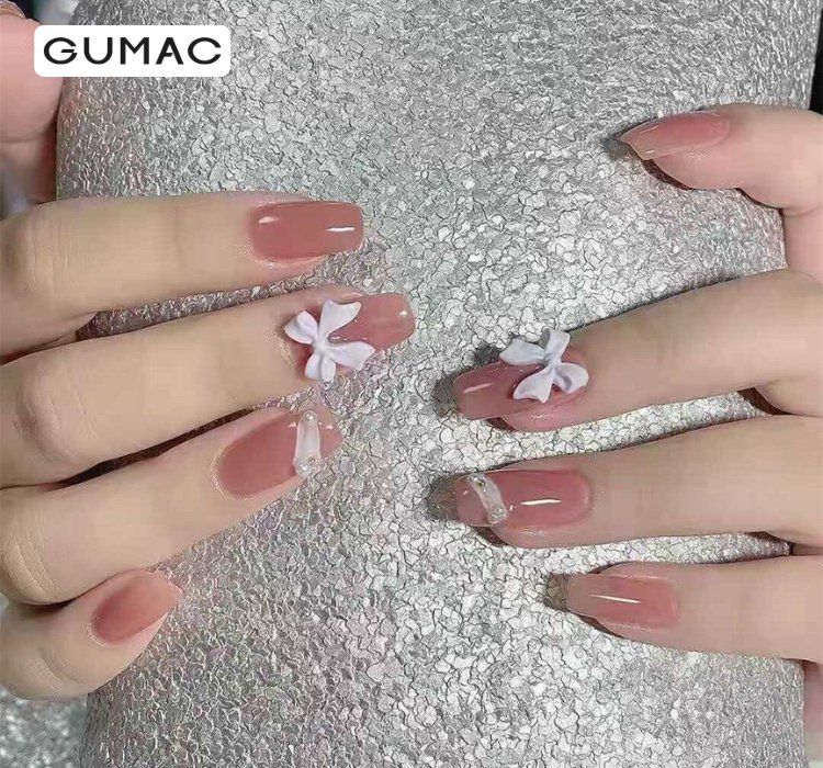 Mẫu nail nơ XINH XẮN DỄ THƯƠNG dễ phối đồ cho các nàng